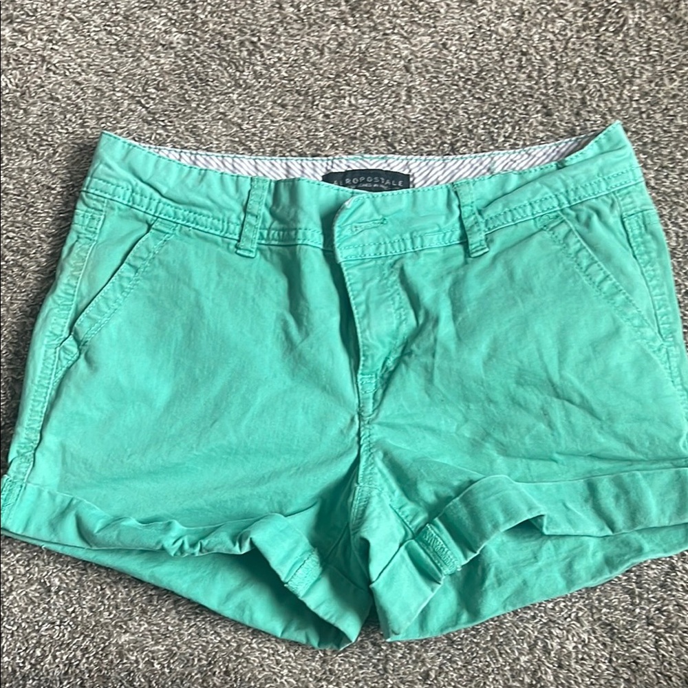 Aeropostale Women's Green Shorts